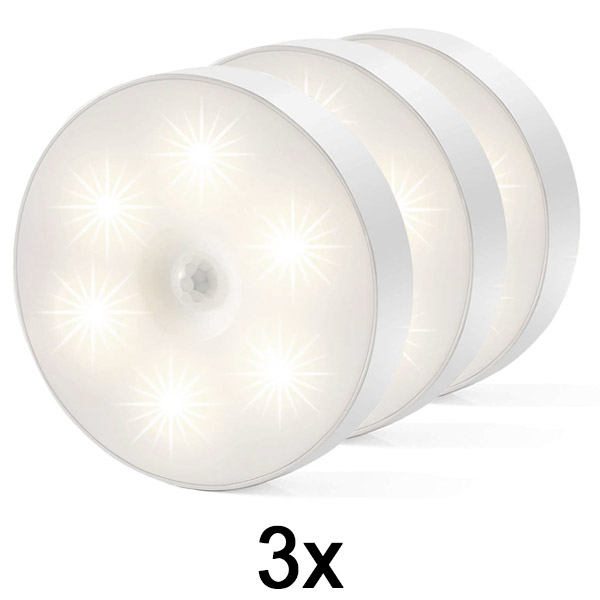 3x Lampă cu senzor de mișcare cu consum redus de energie | LUMISIGN