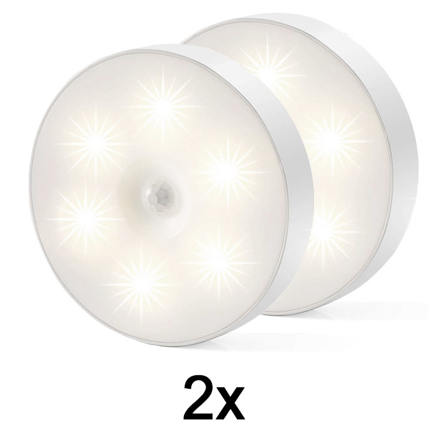 2x Lampă cu senzor de mișcare cu consum redus de energie | LUMISIGN